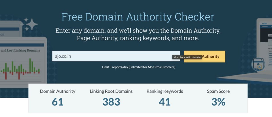 Free Domain Authority Checker